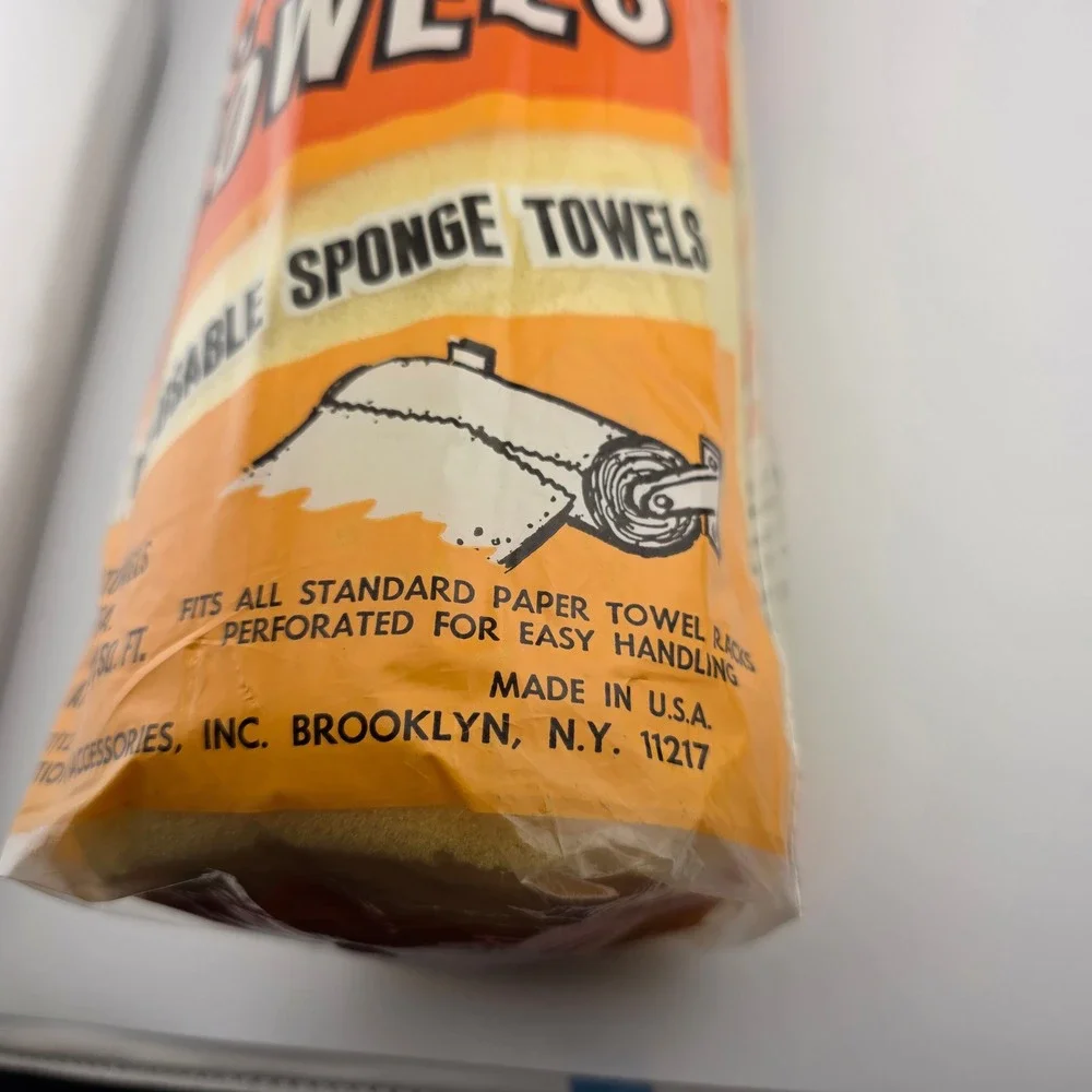 Justrite‎ Sponge Towels Vintage New in Package